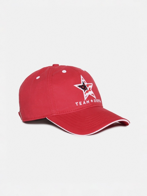 

U.S. Polo Assn. Men Red Solid Baseball Cap