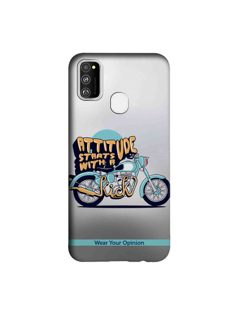 

CelfieDesign Grey Attitude With Kick Samsung Galaxy M30S Back Cover