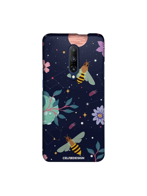 

CelfieDesign Navy Blue & Green Space Bees OnePlus 7 Pro Back Cover