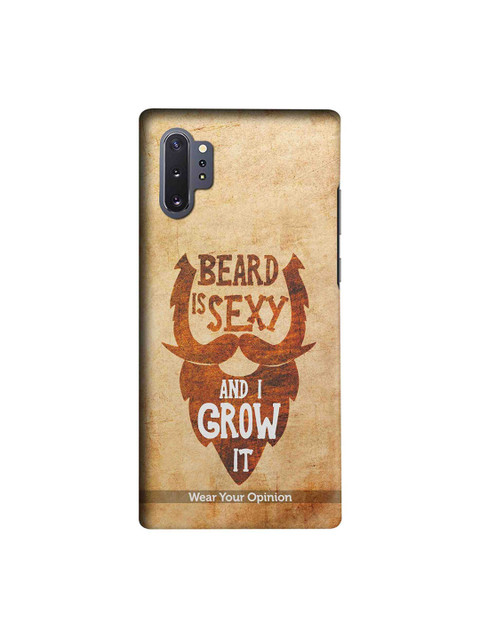 

CelfieDesign Brown Beard is Sexy Samsung Galaxy Note10 Plus Wear Your Opinion Sustainable Back Cover