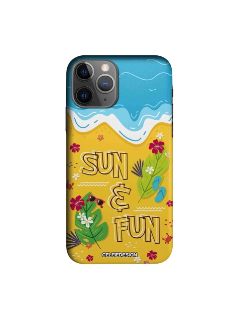 

CelfieDesign Yellow & Blue Sun & Fun Printed Sustainable iPhone 11 Pro Max Back Case
