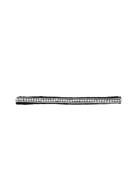 

Diwaah Women Black & White Embellished Hairband