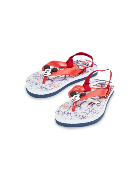 

max Boys Red Printed Thong Flip-Flops