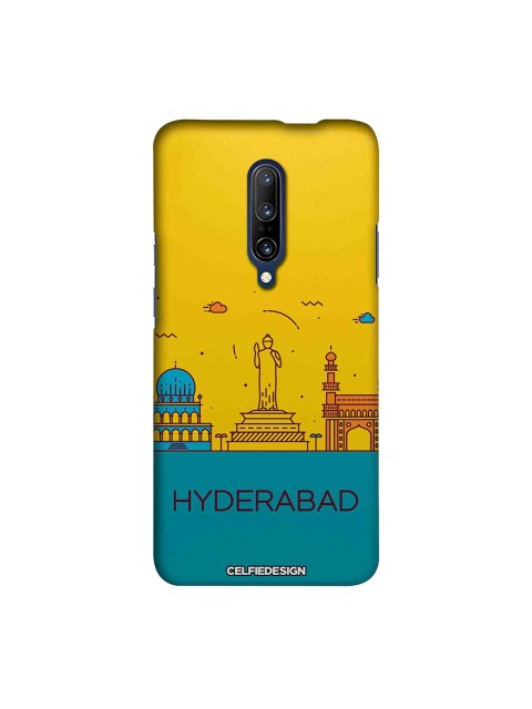 

CelfieDesign Yellow, Teal & Brown Quirky Printed OnePlus 7 Pro Back Cover