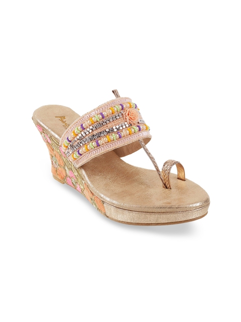 

Metro Women Beige Embellished Pumps