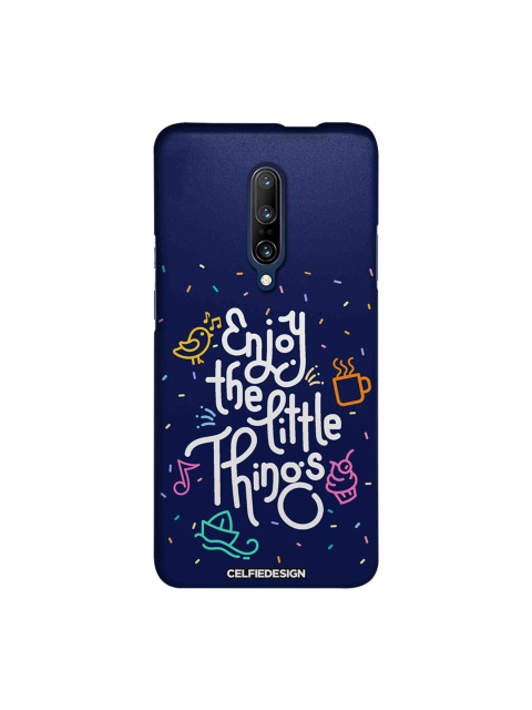 

CelfieDesign Navy Blue Enjoy The Little Things OnePlus 7 Pro Back Cover