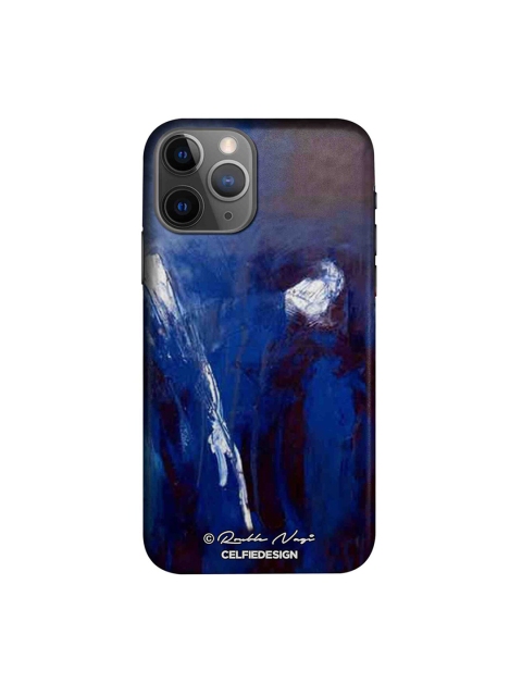 

CelfieDesign Navy Blue & Black Rainfall iPhone 11 Pro Max Sustainable Back Case