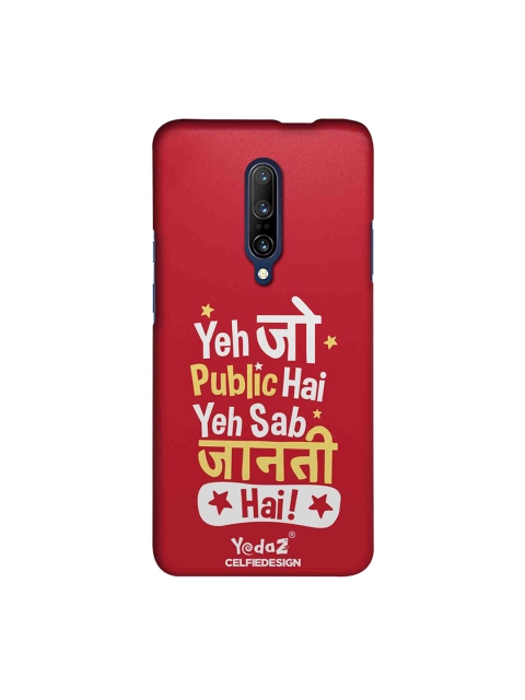 

CelfieDesign Red & White Yeh Jo Public Hai OnePlus 7 Pro Back Cover