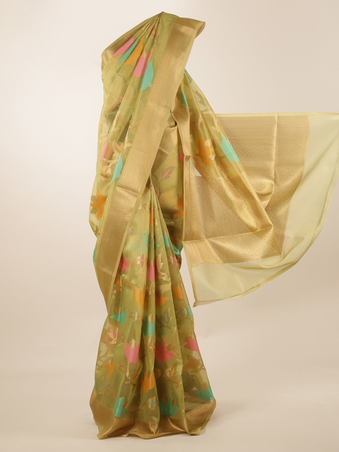 

Pothys Green Woven Design Saree