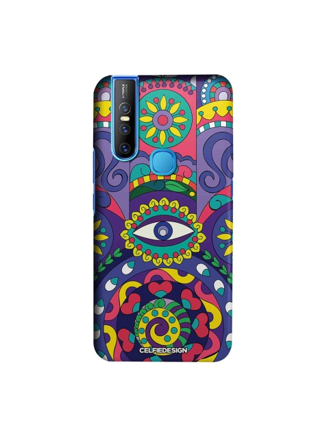 

CelfieDesign Unisex Purple Humsa Sustainable Vivo V15 Back Case
