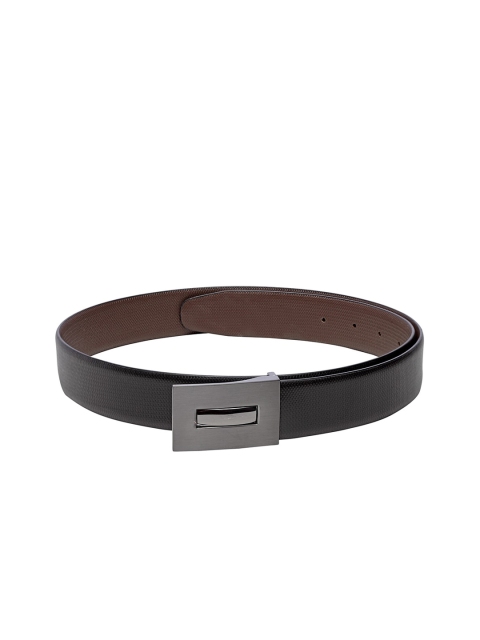 

Teakwood Leathers Men Black & Brown Solid Reversible Leather Belt