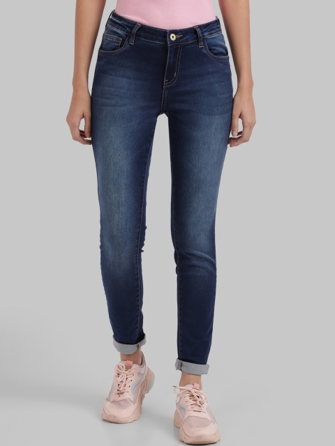 

Parx Women Blue Skinny Fit Mid-Rise Clean Look Jeans