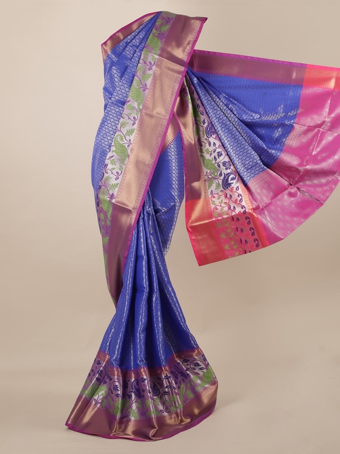 

Pothys Blue Woven Design Saree