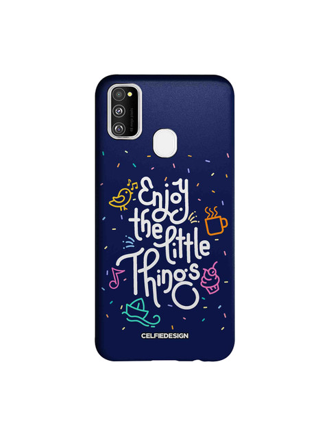 

CelfieDesign Blue & White Enjoy The Little Things Samsung Galaxy M30S Sustainable Back Case