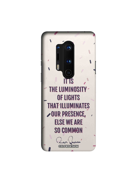 

CelfieDesign Purple & White Presence AB Quotes OnePlus 8 Pro Sustainable Case