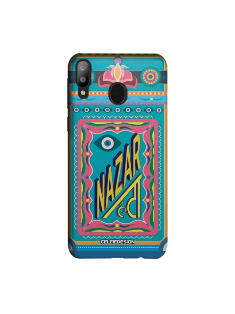 

CelfieDesign Blue & Pink Nazar Hata Quirky Sustainable Samsung Galaxy M20 Mobile Back Cover