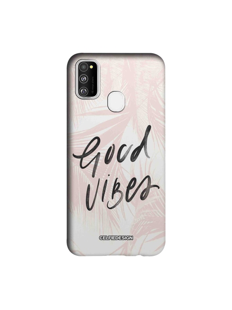 

CelfieDesign White & Pink Good Vibes Samsung Galaxy M30s Back Cover