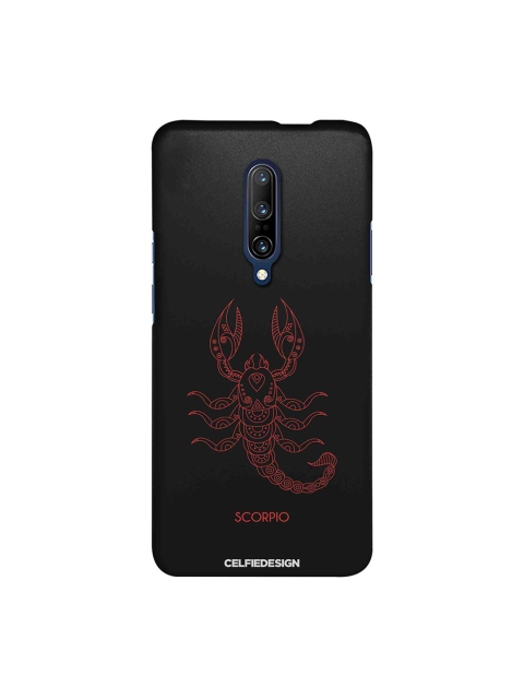 CelfieDesign Black & Red Scorpio Zodiac OnePlus 7 Pro Back Cover