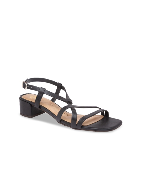 

Sole To Soul Women Black Solid Sandals