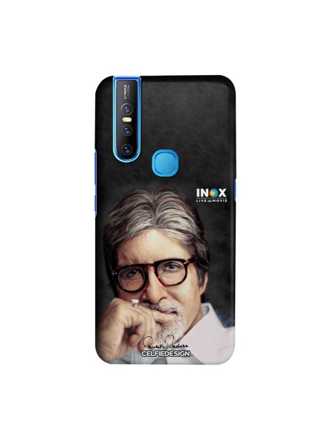 

CelfieDesign Unisex Black Inox BigB Printed Sustainable Vivo V15 Back Case
