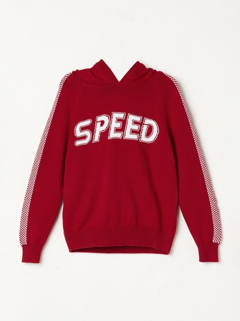 

Fame Forever by Lifestyle Boys Red Printed Pullover Sweater