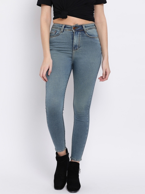 

Code 61 Women Sea Green Skinny Fit Jeans