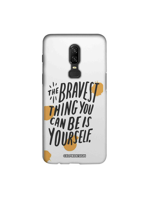 

CelfieDesign Black & White Being Yourself Printed OnePlus 6 Sustainable Back Cover