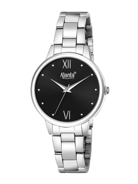 

Ajanta Women Silver-Toned & Black Analogue Watch Ajanta_AWC604GKL/1
