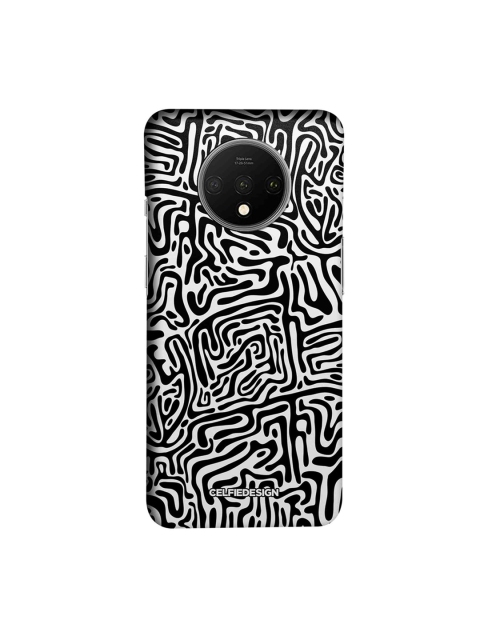 

CelfieDesign White & Black Maze Abstract OnePlus 7T Base 501 Back Cover
