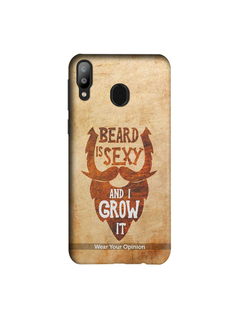 

CelfieDesign Brown & White Beard Is Sexy Samsung Galaxy M20 Sustainable Back Case