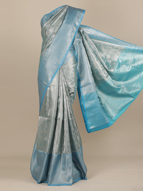 

Pothys Blue Woven Design Saree