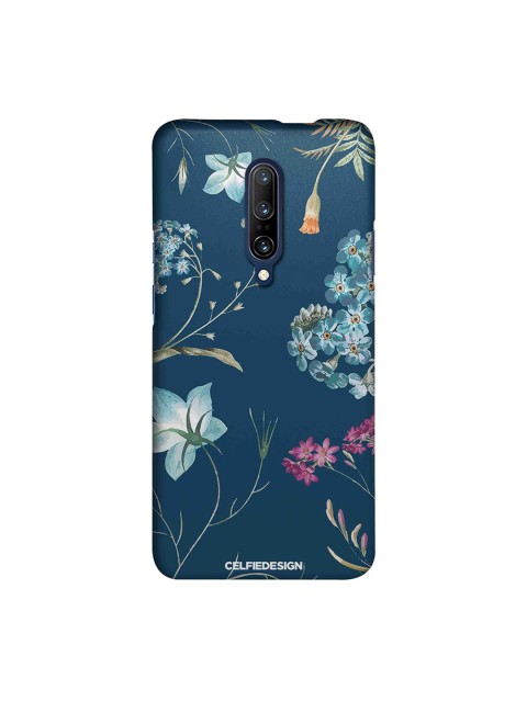 

CelfieDesign Teal, Blue & Pink Floral Printed OnePlus 7 Pro Back Cover