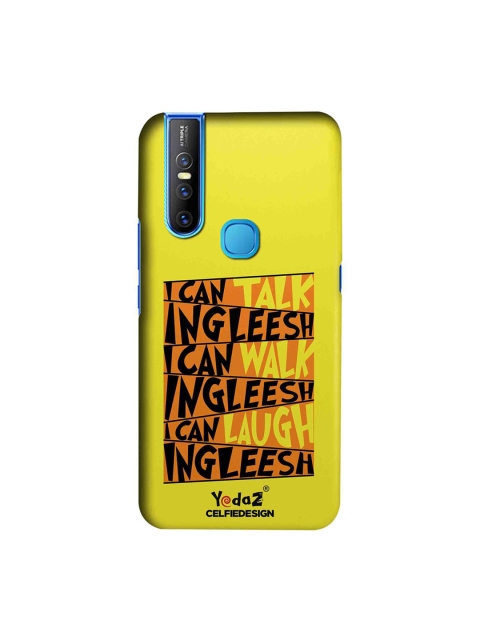 

CelfieDesign Unisex Yellow I can Talk Sustainable Vivo V15 Back Case