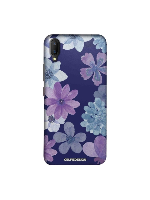 

CelfieDesign Navy Blue & Purple Iris Base 501 Quirky Sustainable Vivo V11 Pro Back Cover