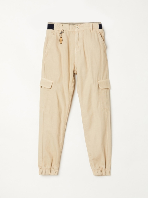 

Fame Forever by Lifestyle Boys Beige Regular Fit Solid Joggers