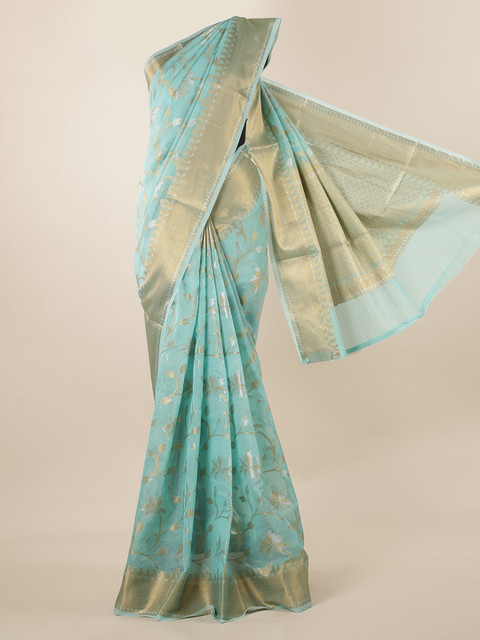 

Pothys Blue Woven Design Saree