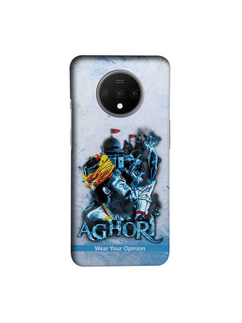 

CelfieDesign White & Blue Aghori Wear Your Opinion Quirky OnePlus 7T Back Cover