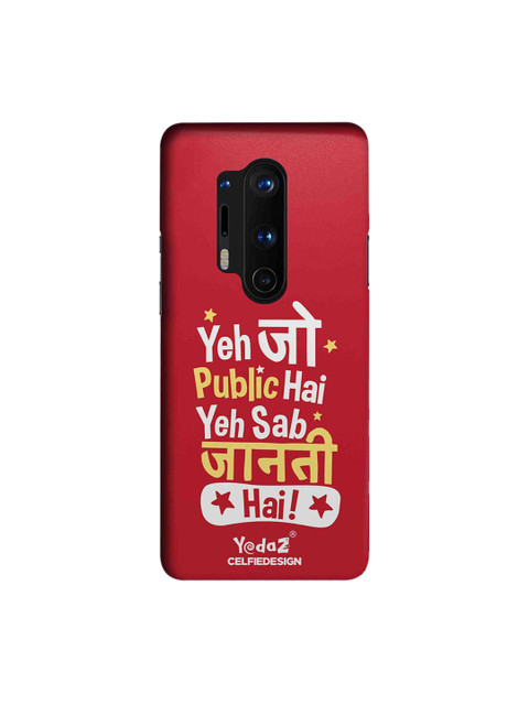 

CelfieDesign Pink & White Yeh Jo Public Hai OnePlus 8 Pro Back Cover