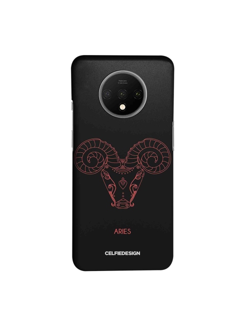 

CelfieDesign Black & Pink Aries Printed OnePlus 7T Back Case
