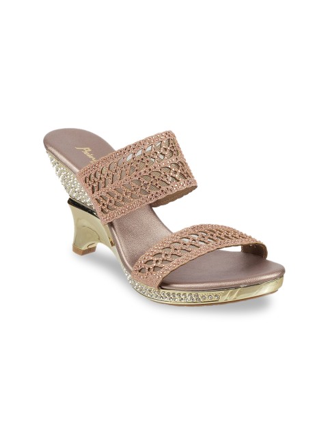 

Metro Women Beige Embellished Sandals