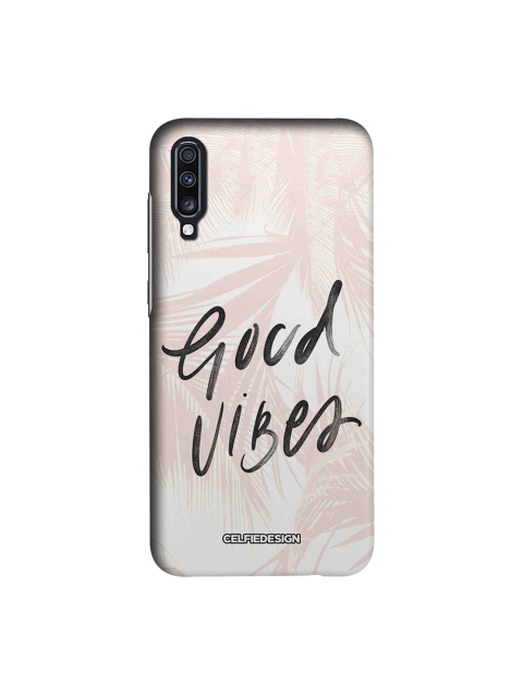 

CelfieDesign White & Pink Good Vibes Samsung Galaxy A70 Back Cover