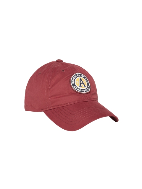 

Aeropostale Men Red Appliqued Detail Baseball Cap