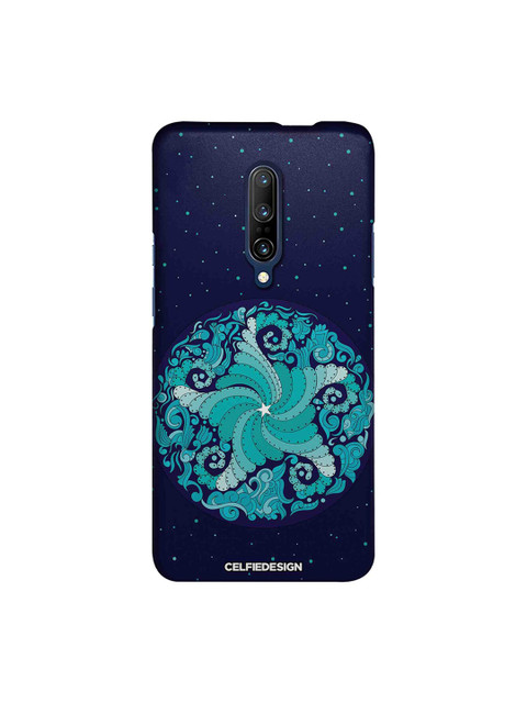 

CelfieDesign Navy Blue & White Quirky Starfish Mandala OnePlus 7 Pro Back Cover