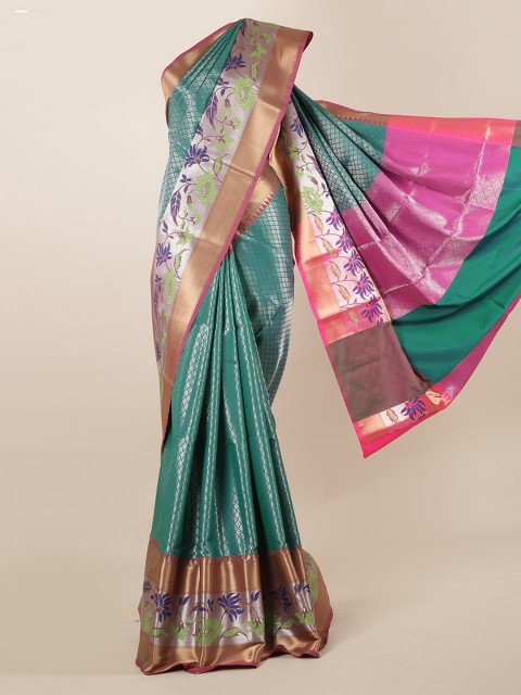 

Pothys Green Woven Design Saree