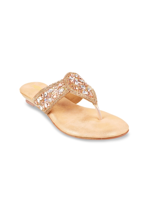 

Metro Women Beige & Off-White Embellished Wedges