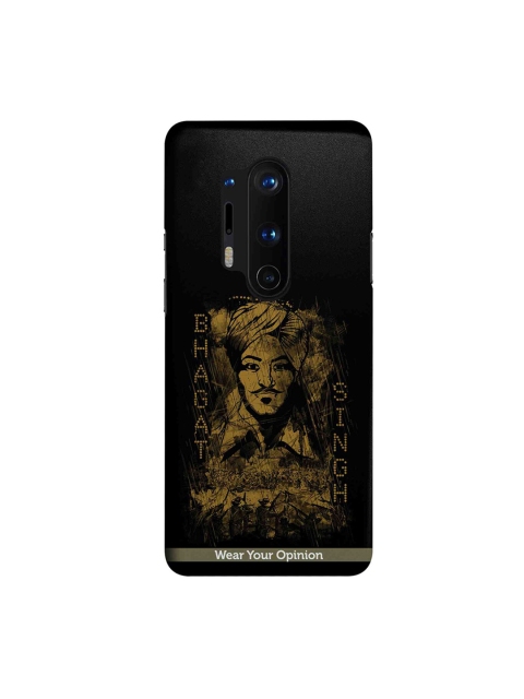 CelfieDesign Black & Yellow Bhagat Singh Series OnePlus 8 Pro Sustainable Case