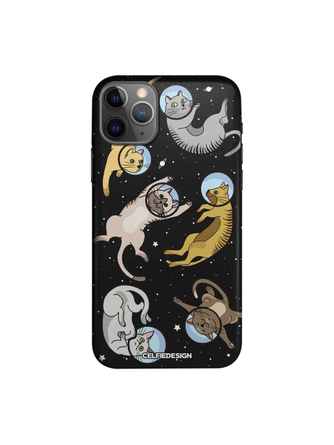

CelfieDesign Black & Grey Cat In Space Quirky Sustainable Apple iPhone 11 Pro Mobile Back Cover