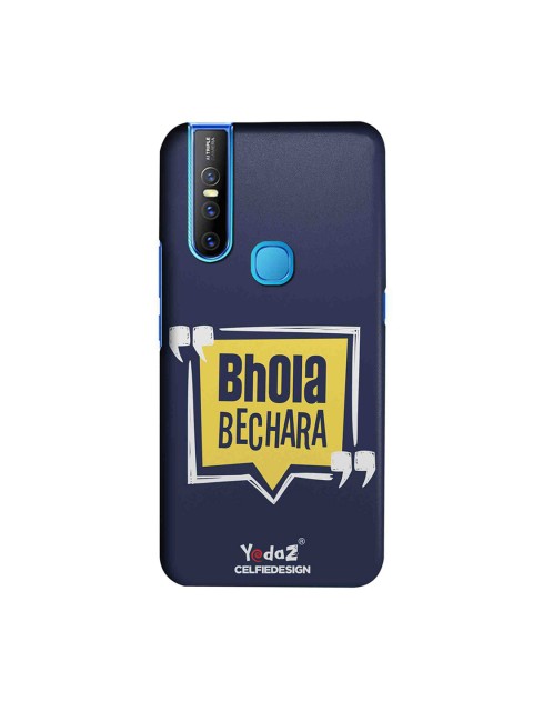 

CelfieDesign Navy-Blue & Yellow Bhola Bechara Vivo V15 Sustainable Back Cover