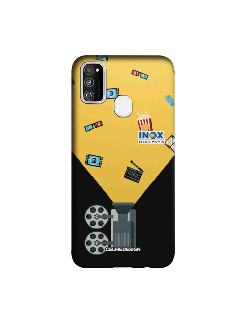 

CelfieDesign Yellow & Black Inox Cinema Samsung Galaxy M30S Sustainable Back Cover, Multi
