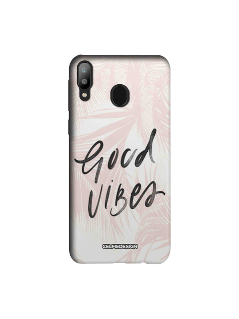 

CelfieDesign Pink & Black Good Vibes Printed Samsung Galaxy M20 Back Cover